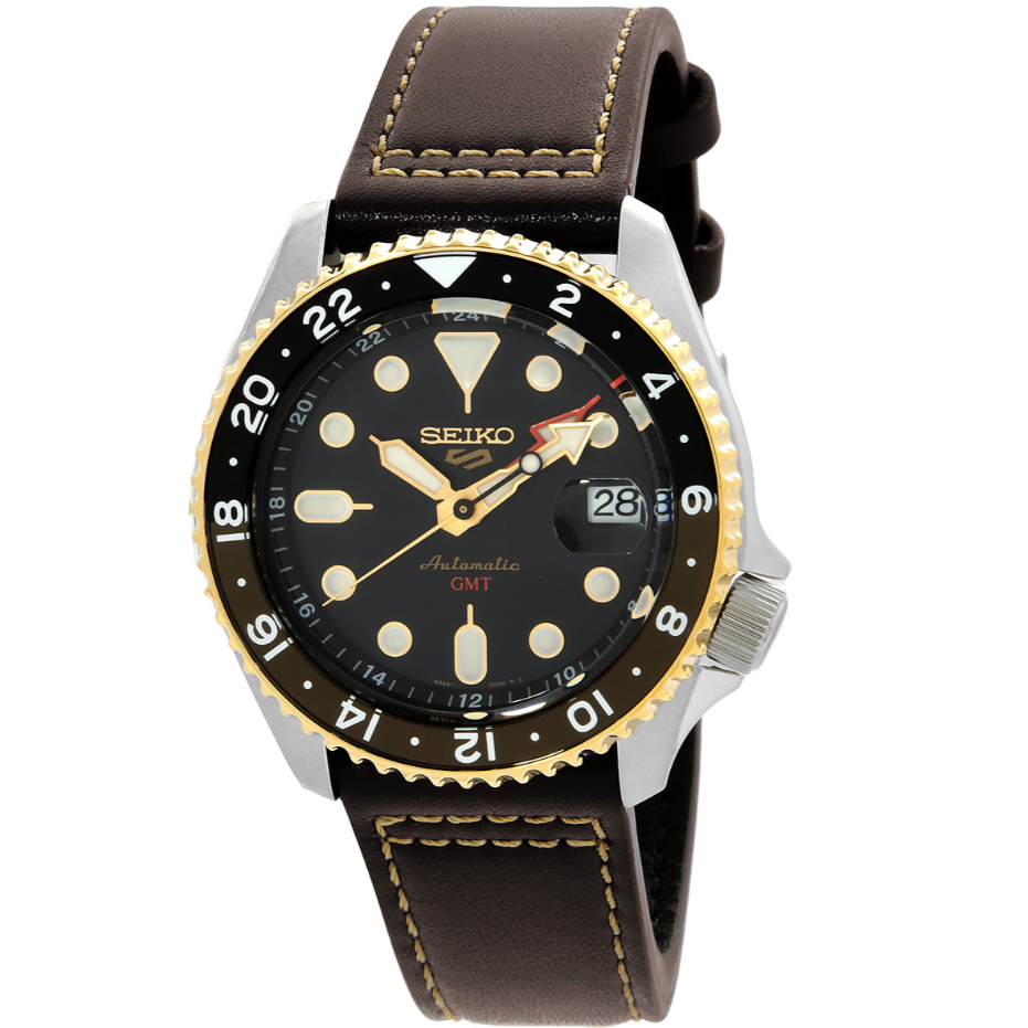 Seiko 5 SSK036K1 Sports SKX GMT Mocha Automatic Mens Watch
