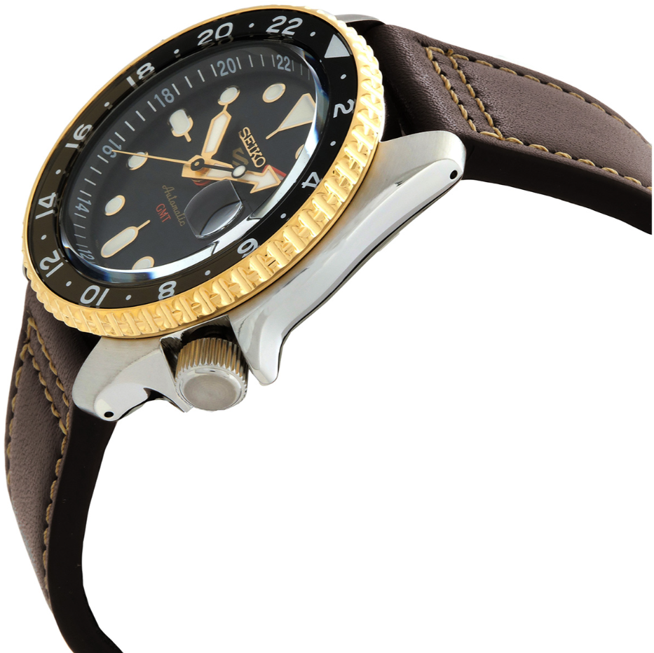 Seiko 5 SSK036K1 Sports SKX GMT Mocha Automatic Mens Watch