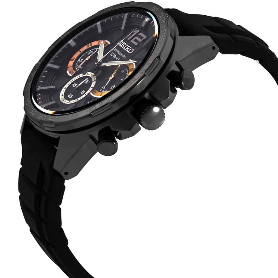 Seiko SSB349P1 Conceptual Chronograph Quartz Black Dial Mens Watch