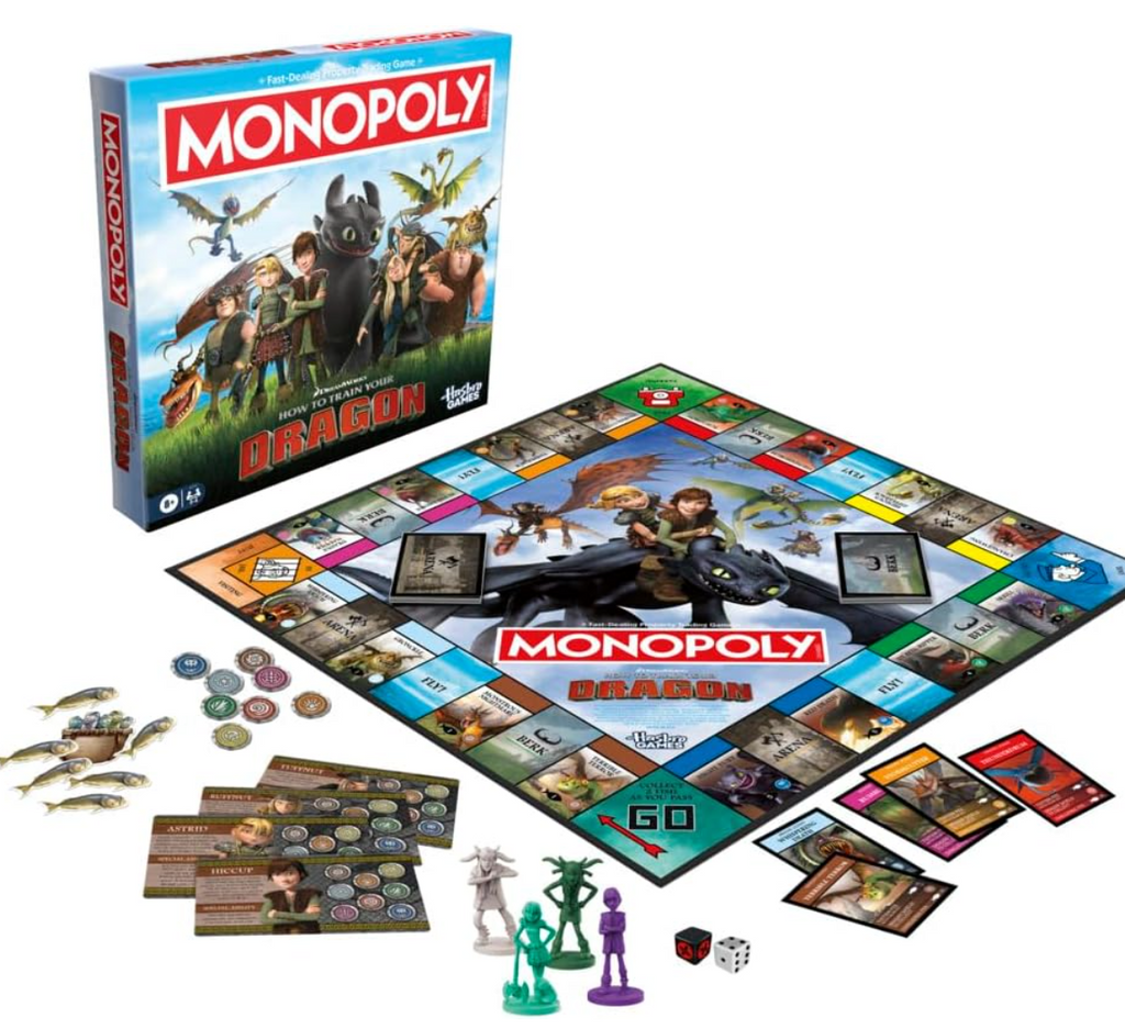 Hasbro Gaming DreamWorks How to Train Your Dragon Edition Monopoly Board Game