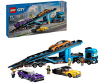 LEGO City Car Transporter Truck with Sports Cars Playset, 4 Vehicle Toys