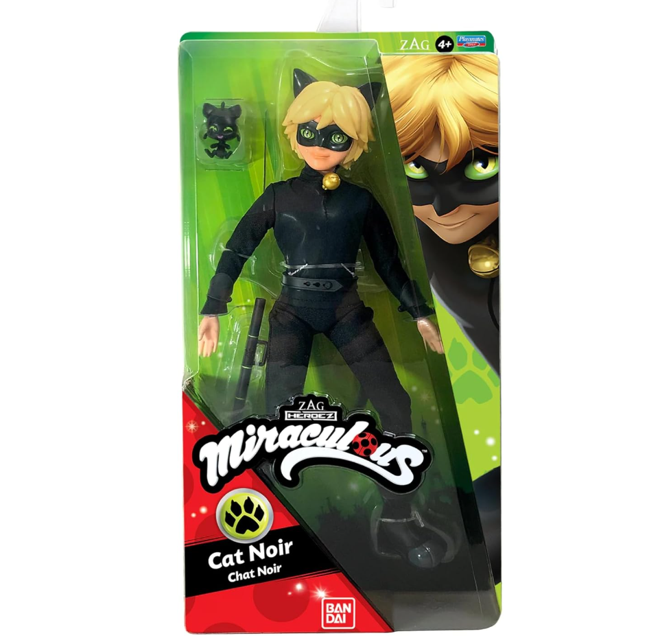 Miraculous Cat Noir Action Doll, 11 inches, Black Main image