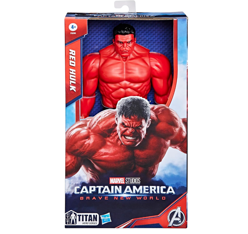 Marvel Studios Captain America Brave New World, Titan Hero Series, 12-Inch Deluxe Red Hulk Action Figure Secondary image