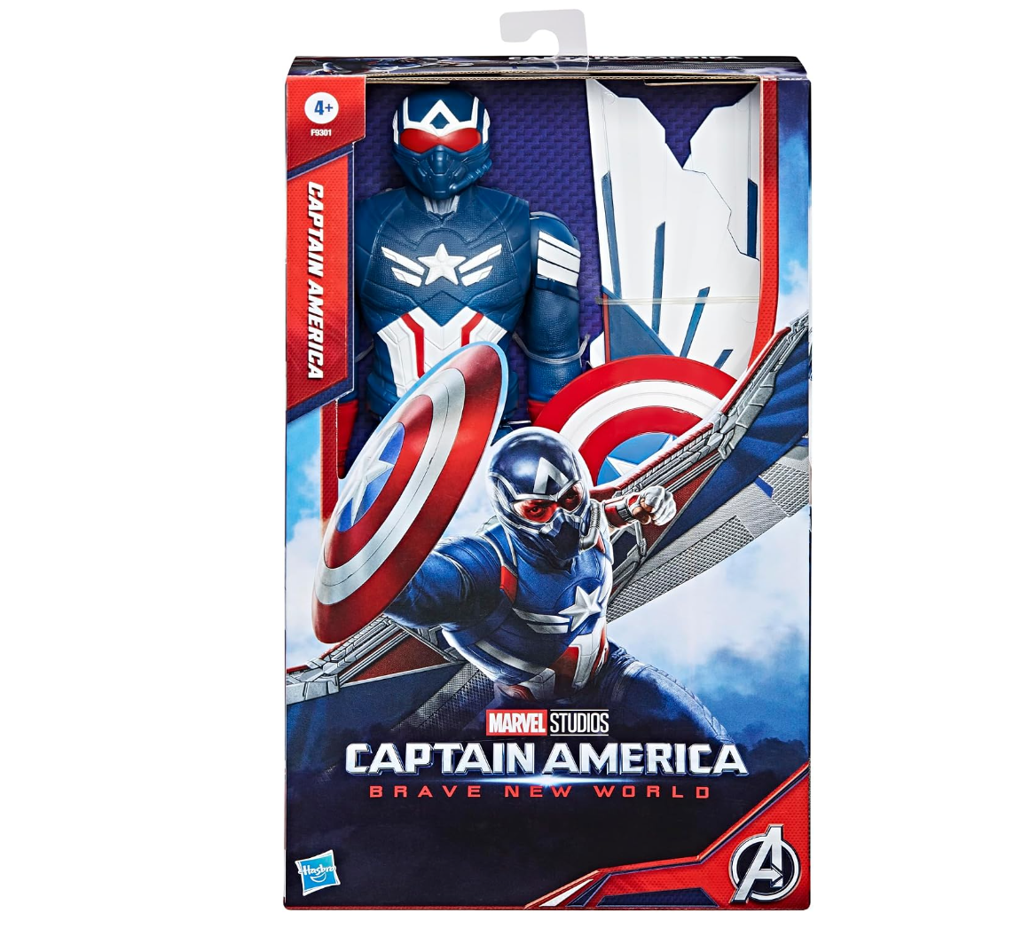 Marvel Studios Captain America Brave New World, 12-Inch Deluxe Captain America Action Figure