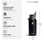 Hydro Flask 32 Oz Wide Mouth Flex Straw Cap Fossil
