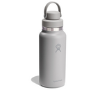 Hydro Flask Water Bottle - Insulated Stainless Steel - Wide Mouth Chug Lid, Non Spill, Leakproof in 32 Oz Birch Gray