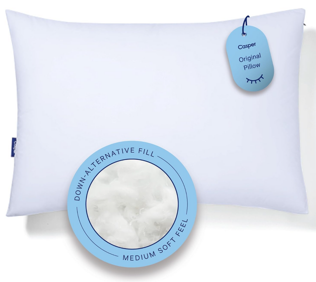 Casper Sleep Pillow for Sleeping, White, Standard