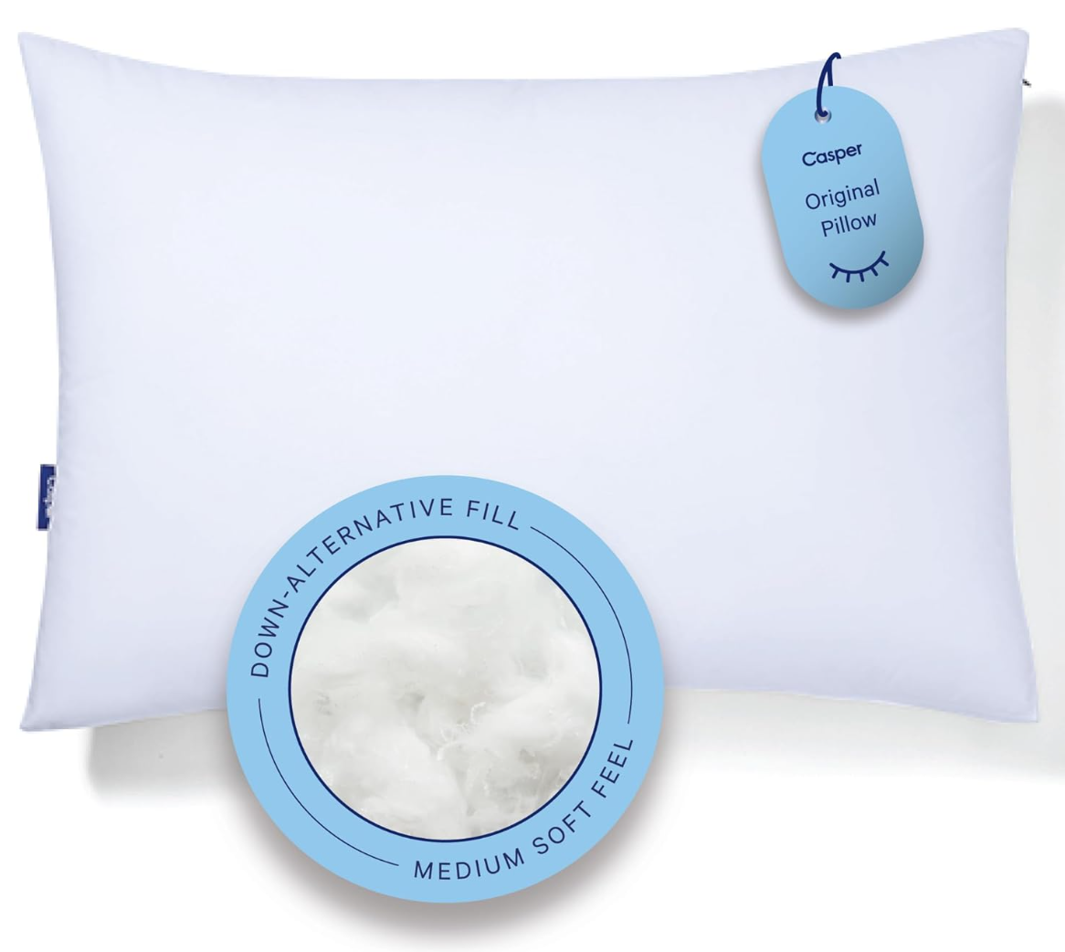 Casper Sleep Pillow for Sleeping, White, Standard