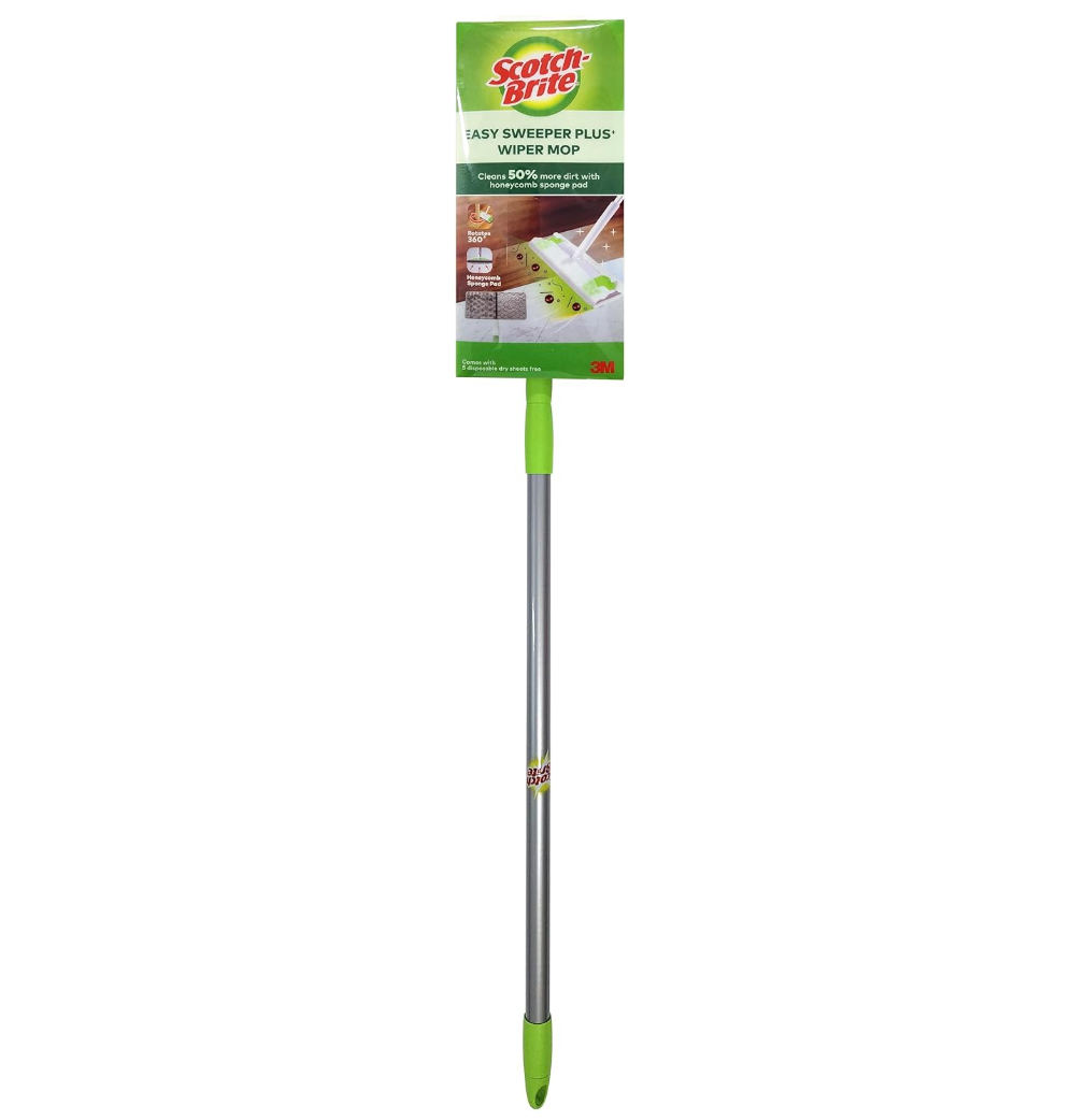 3M™ Scotch-Brite™ Easy Sweeper Plus Anti-Bacterial Paper Wiper Mop (Refill Available)
