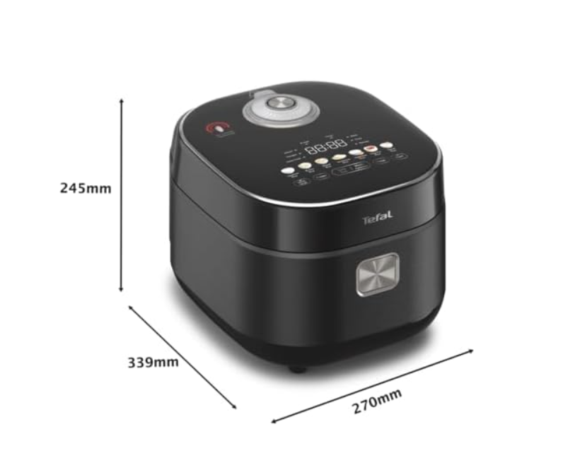 Tefal Far Infrared RK8868 - Rice Cooker, 1450W, Induction Heating technology, Fuzzy Logic with Spherical Pot, 1.5L, 13 cooking progams, Black
