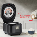 Tefal Far Infrared RK8868 - Rice Cooker, 1450W, Induction Heating technology, Fuzzy Logic with Spherical Pot, 1.5L, 13 cooking progams, Black