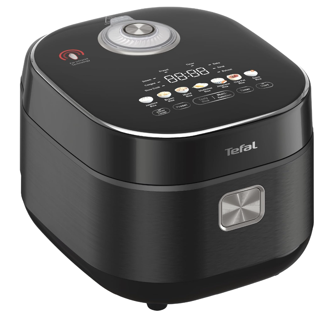 Tefal Far Infrared RK8868 - Rice Cooker, 1450W, Induction Heating technology, Fuzzy Logic with Spherical Pot, 1.5L, 13 cooking progams, Black Main image