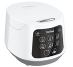 Tefal Easy Rice Compact RK7301 - Rice Cooker, 600W, Fuzzy Logic with Spherical Pot, 1.0L, AI Smart Cooking, 8 cooking programs, White