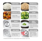 Tefal Easy Rice Compact RK7301 - Rice Cooker, 600W, Fuzzy Logic with Spherical Pot, 1.0L, AI Smart Cooking, 8 cooking programs, White