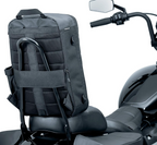 Kuryakyn 5257 Momentum Runaway Backpack: Weather Resistant Motorcycle Travel Luggage Bag with Mounting Straps and Waterproof Rain Cover, Black