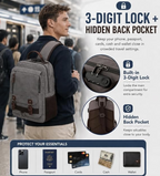 Leaper Sling Backpack Men Large: Canvas Messenger Bag for Men Crossbody - Single Strap Laptop Hiking School Casual Daypacks