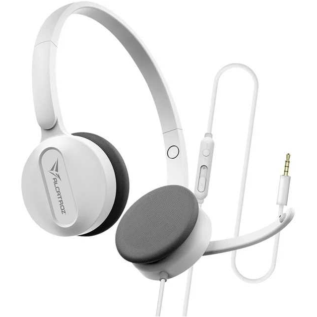 Alcatroz XP 3 Comfortable Stereo Wired Headset With Foldable Mic White