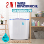 Power Pac PPW920 Washing Machine Mini White Purple