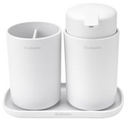 Brabantia 280382 ReNew Set of 3 Bathroom Accessories, White