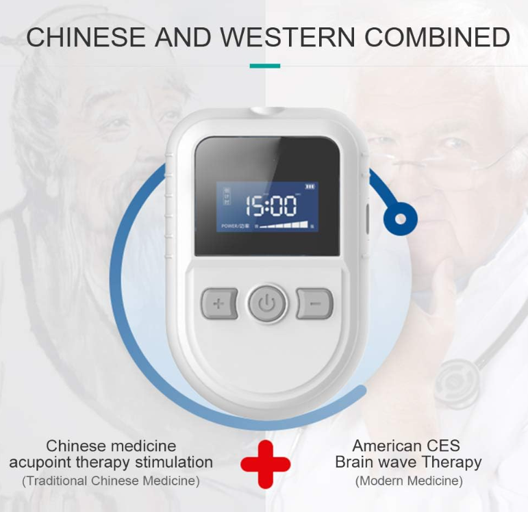 KTS Sleep Aid Device for Insomnia, Anxiety, Depression, CES Therapy to Relieve Headaches, Rechargeable Electrostimulation Device for Falling Asleep Quickly