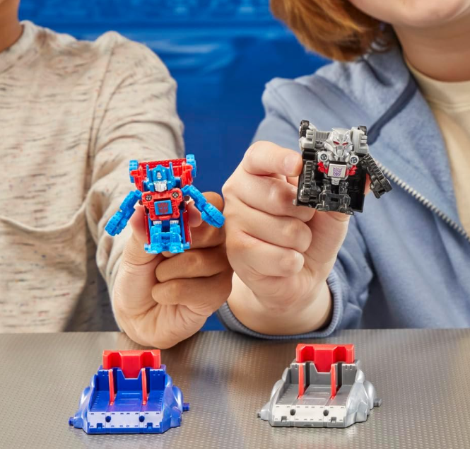 Transformers One Race Changers 2-Pack, Optimus Prime and Megatron 1.5-Inch Robot Action Figures Secondary image