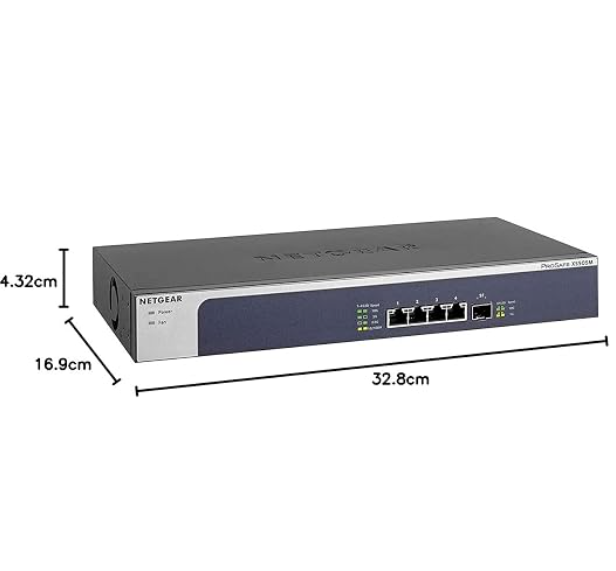 NETGEAR XS505M 5-Port 10GbE/Multi-Gigabit Unmanaged Switch with SFP+