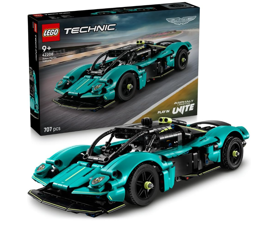 LEGO Technic Aston Martin Valkyrie 42208 | Race Car Toy, V12 Engine & Gullwing Doors, Model Building Kit