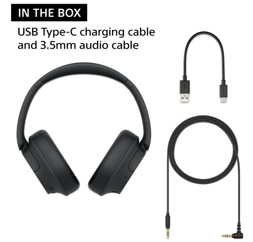 Sony WH-CH720N Noise Canceling Wireless Headphones Bluetooth Over The Ear Headset with Microphone and Alexa Built-in