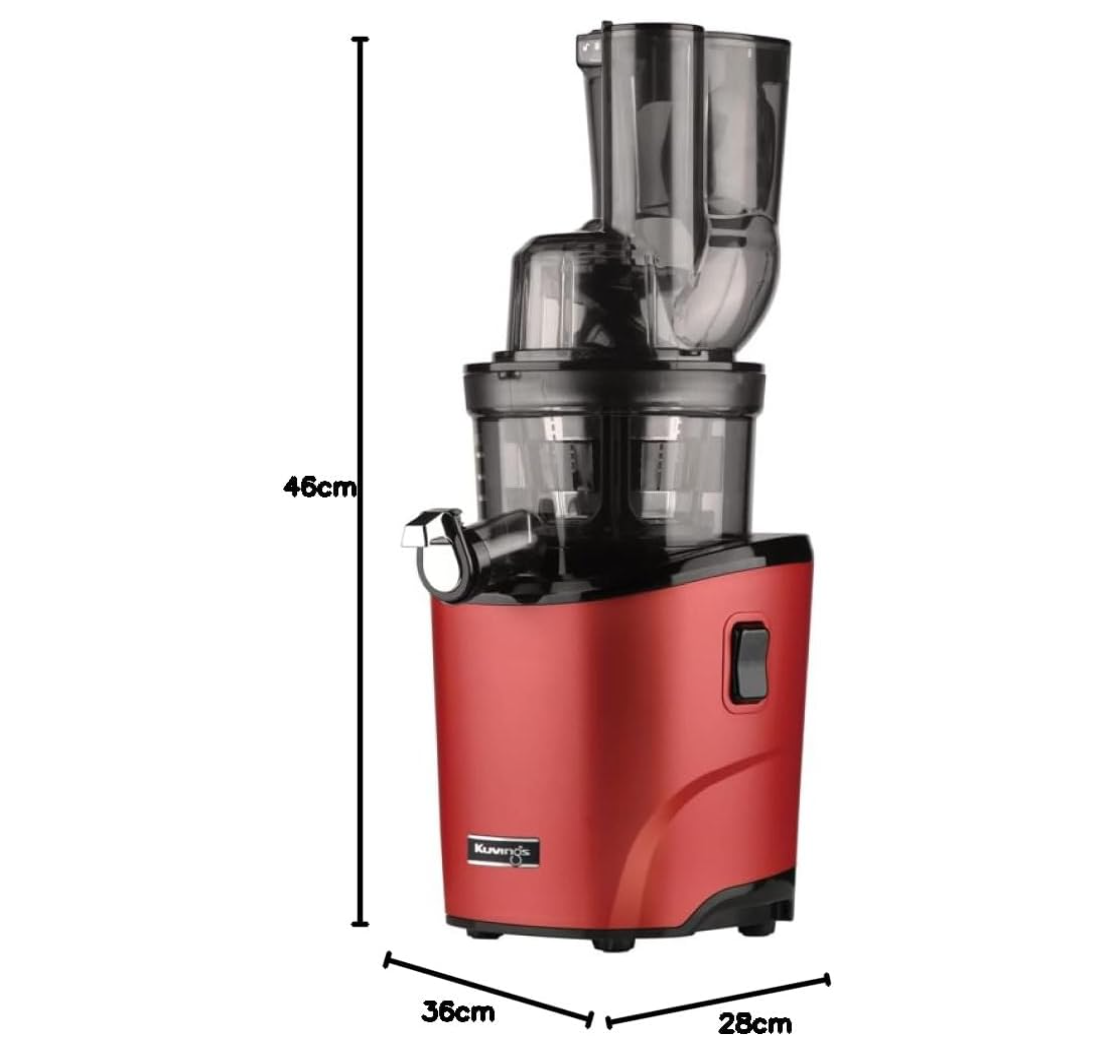Kuvings Juicer REVO830 - double filling opening, automatic cutting system -dark red matt Secondary image