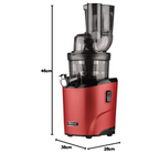Kuvings Juicer REVO830 - double filling opening, automatic cutting system -dark red matt