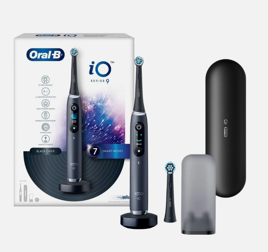 Oral-B iO Series 9 Ultimate Electric Toothbrush 7 Smart Modes, Pressure Sensor, Black