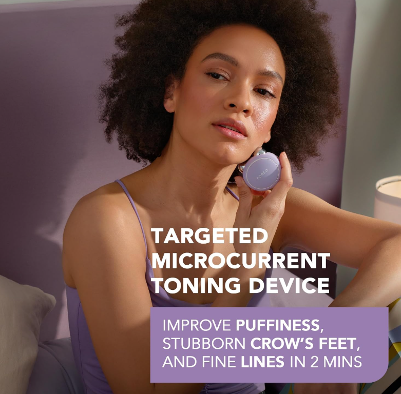 FOREO BEAR Mini Microcurrent Facial Device, Face Sculpting Tool, Instant Face Lift, Firm & Contour, Reduce Double Chin, Non-Invasive, Increases Absorption of Facial Skin Care Products, Lavander