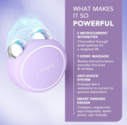 FOREO BEAR Mini Microcurrent Facial Device, Face Sculpting Tool, Instant Face Lift, Firm & Contour, Reduce Double Chin, Non-Invasive, Increases Absorption of Facial Skin Care Products, Lavander