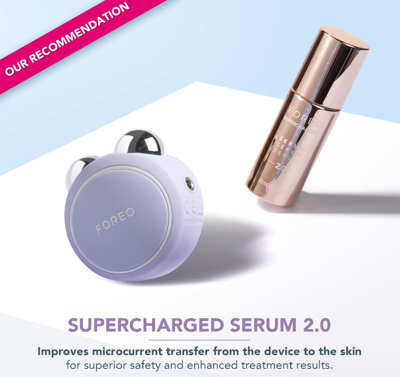 FOREO BEAR Mini Microcurrent Facial Device, Face Sculpting Tool, Instant Face Lift, Firm & Contour, Reduce Double Chin, Non-Invasive, Increases Absorption of Facial Skin Care Products, Lavander