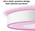 Philips Hue Xamento White and Color Ambience large ceiling light ,Waterproof, Smart Ceiling Light, black