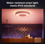 Philips Hue Xamento White and Color Ambience large ceiling light ,Waterproof, Smart Ceiling Light, black