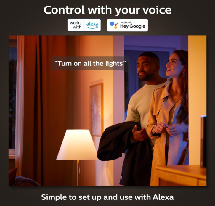 Philips Hue Xamento White and Color Ambience large ceiling light ,Waterproof, Smart Ceiling Light, black