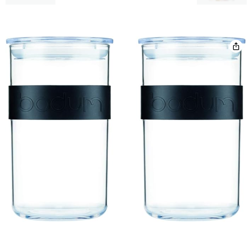 Bodum K11829-01SA Storage Jar, Black, 1 l