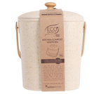 White Magic Eco Basics Compost Kitchen Waste Bin - 4L - Pebble