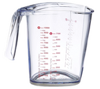 Leifheit L03048 ComfortLine Measuring Jug, 1.0 L, Red/Transparent