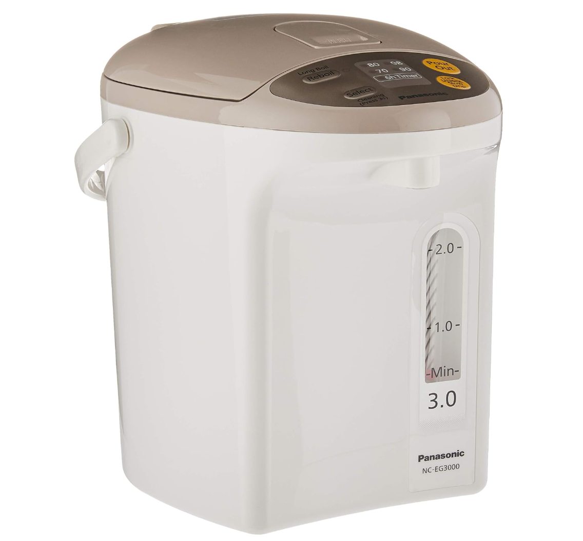 Panasonic NC-EG3000CSH Electric Thermopot, 3L, Beige, White