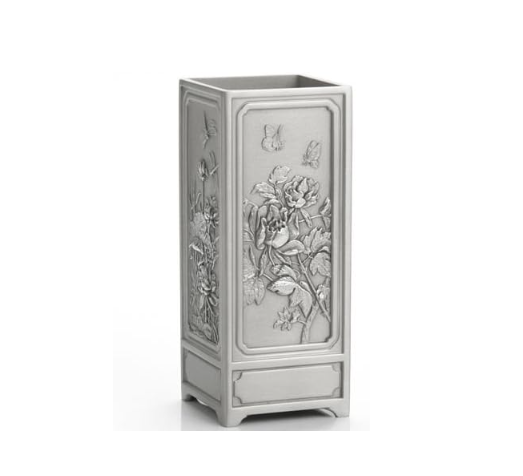 Royal Selangor Hand Finished Four Seasons Collection Pewter Pen/Pencil Holder, H:13cm