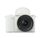 Sony ZV-E10 II Vlog Mirrorless Camera Body + 16-50mm Power Zoom Lens ,White With Wireless remote commander