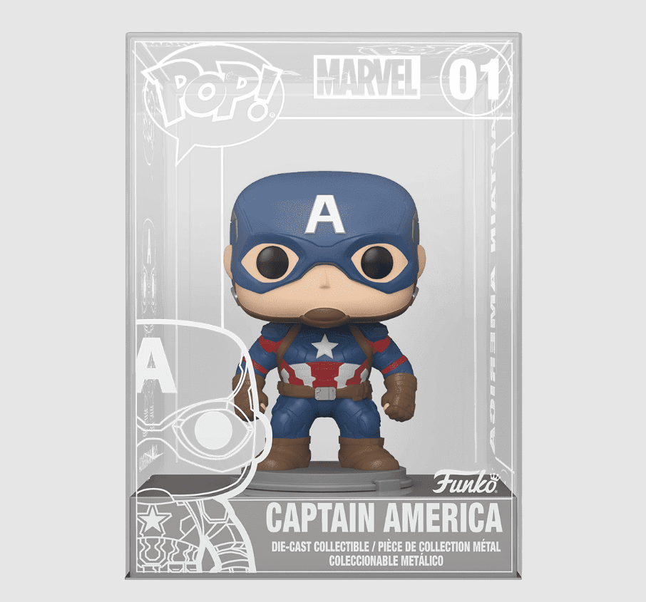 Funko POP Marvel Die Cast Captain America Main image