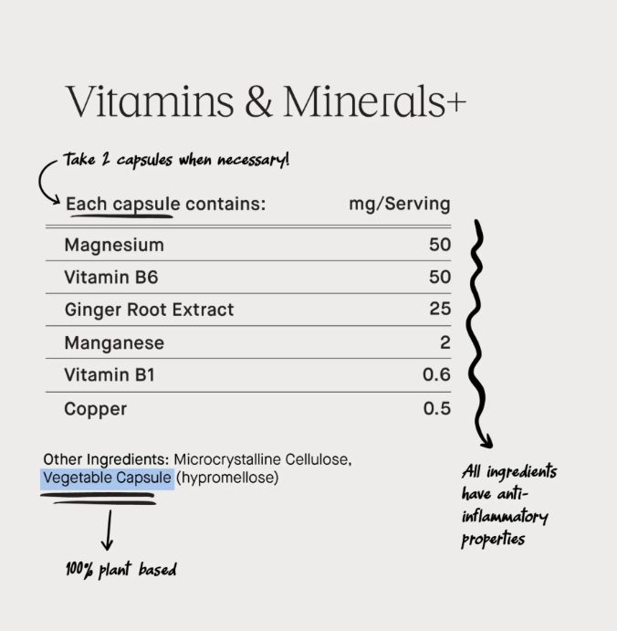 MOOM Vitamins & Mineral+ Capsule 60pcs