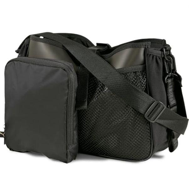PUMA 07850101 Women's Active Organizer Grip Bag, Puma Black/Bright Gold