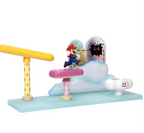 SUPER MARIO Cloud World Diorama Set with 2.5" Running Mario Action Figure
