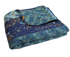Lush Decor Royal Empire Reversible Cotton Throw Blanket, 50" W x 60" L, Peacock