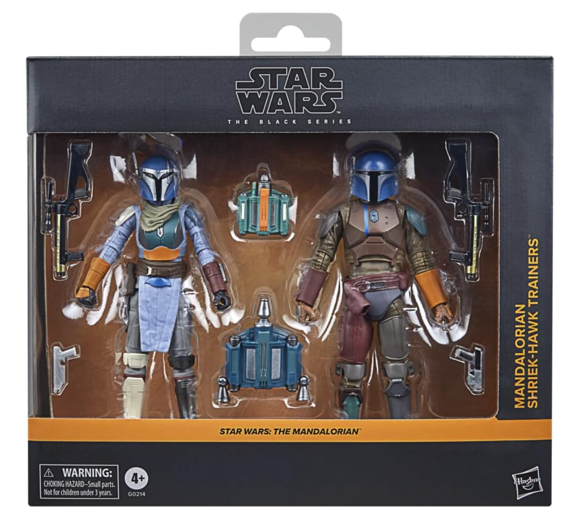 Star Wars The Black Series Mandalorian Shriek-Hawk Trainers, Star Wars: The Mandalorian Collectible 6 Inch Action Figure 2-Pack Secondary image