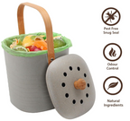 White Magic Eco Basics Compost Kitchen Waste Bin - 6L - Granite